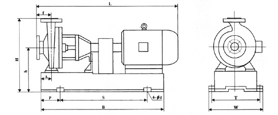 IHF型襯氟塑料離心泵,襯氟離心泵規(guī)格，襯氟離心泵價格，襯氟離心泵廠家